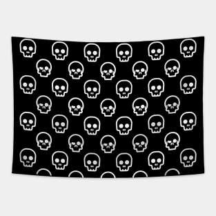 Creepy Skulls Pattern Tapestry