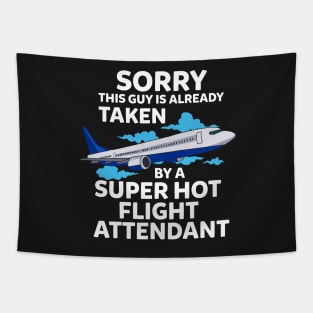 FLIGHT ATTENDANT: Hot Flight Attendant Tapestry