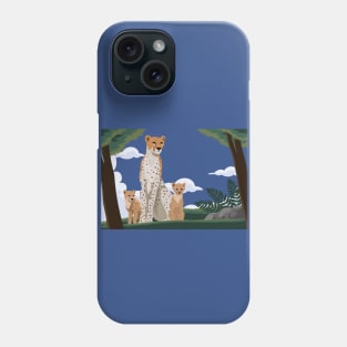 Leopard Wildlife Family Phone Case