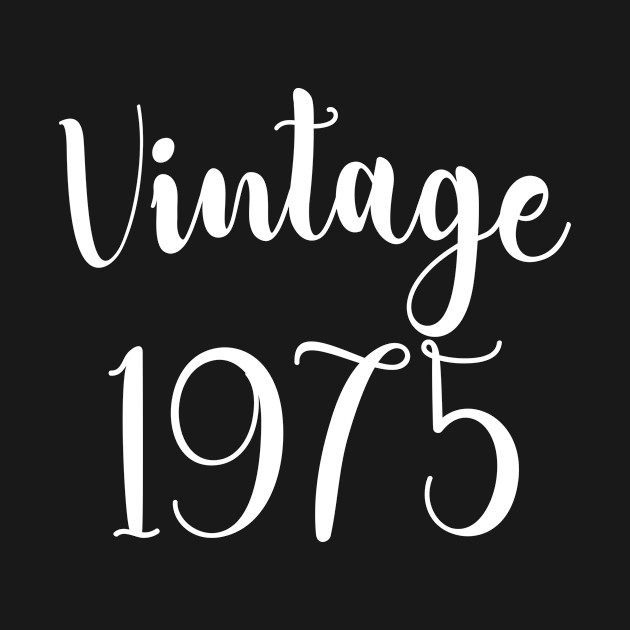 44th Birthday, Vintage 1975 by UniqueBoutique