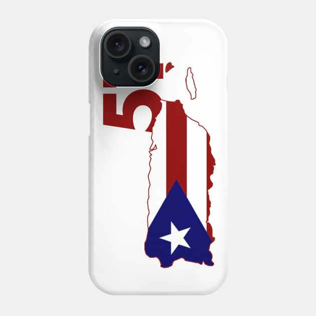 Puerto Rico Should Be 51 Phone Case by PopCultureShirts