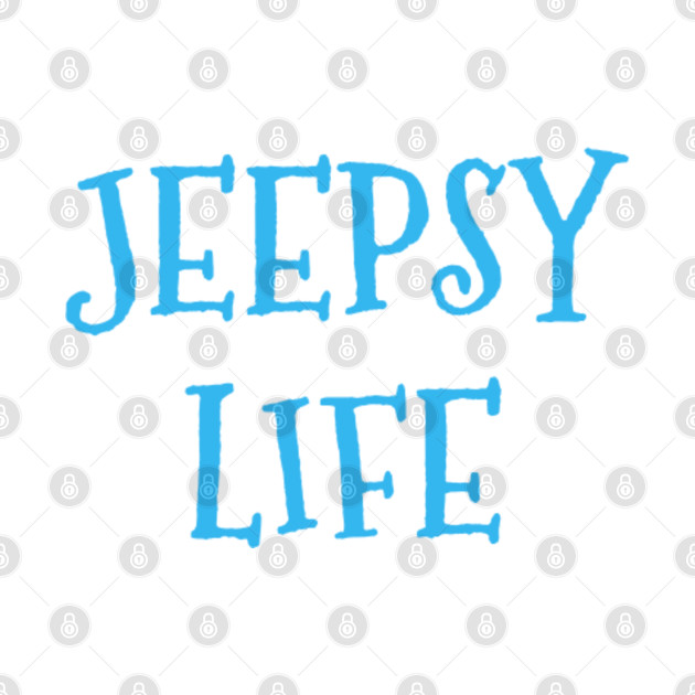 Jeepsy Life Golden Retriever by Witty Things Designs