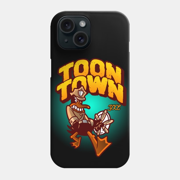 Quirky Toon Town Delight YXE Phone Case by Stooned in Stoon
