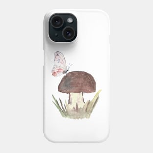 Mushroom and Butterfly Phone Case