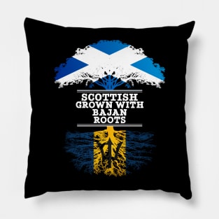 Scottish Grown With Bajan Roots - Gift for Bajan With Roots From Barbados Pillow