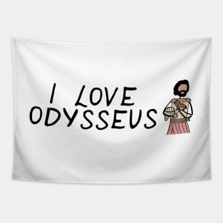 Greek Myth Comix - I LOVE Odysseus Tapestry