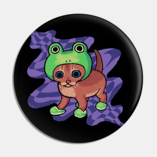 Froggy Cat Pin