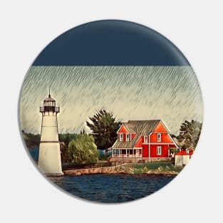 Cottage & Lighthouse 2 Pin