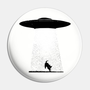 UFO kidnaps a cat Pin