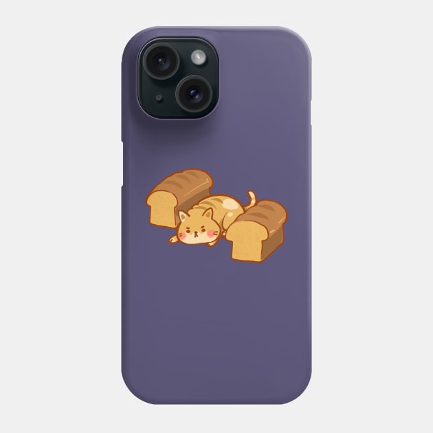 Cat bread Phone Case by vooolatility