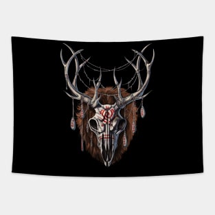 Wendigo Skull Tapestry