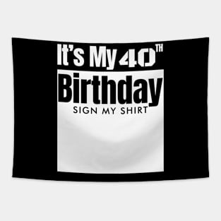 40th birthday Tapestry