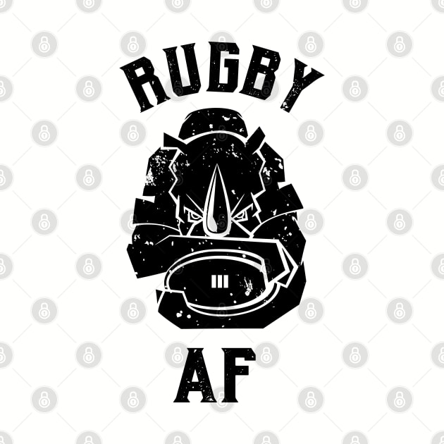 Rugby AF Rhino mascot by atomguy