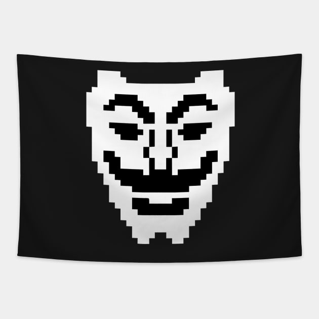 Fsociety Mask (Mr. Robot) Tapestry by Widmore