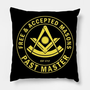 Past Master F & AM Masonic Freemason Pillow