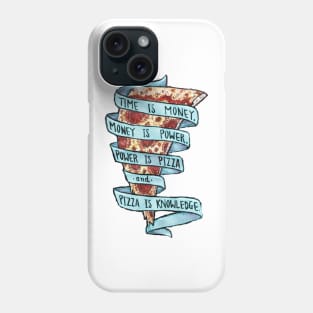 Trust in blue pizza Phone Case