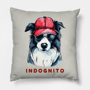 Border Collie Indognito Pillow