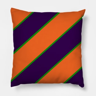 Spooky Orange And Purple Pattern Pillow