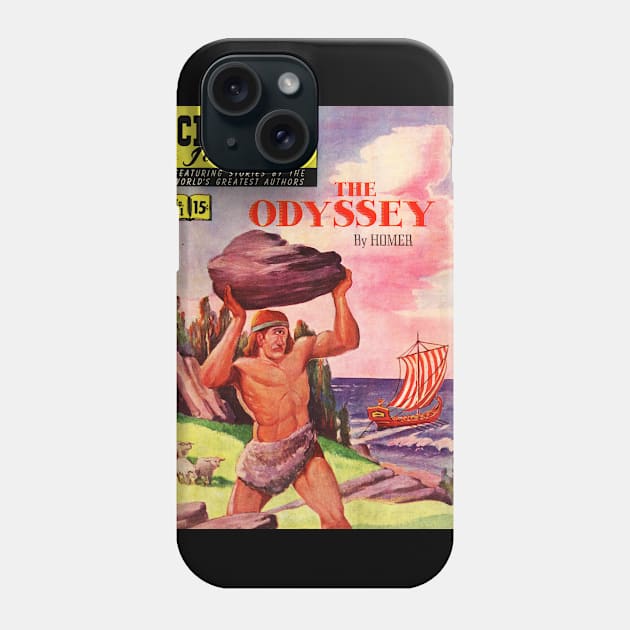 HIGH RESOLUTION The Odyssey Homer Vintage Book Cover Phone Case by buythebook86