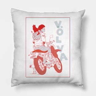 Völva Biker (Red) Pillow