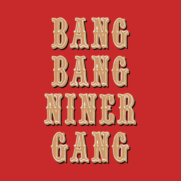 Bang Bang Niner Gang on Red - Bang Bang Niner Gang - Phone Case