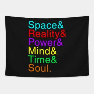 Infinity Gems/Stones Helvetica Ampersand Tapestry