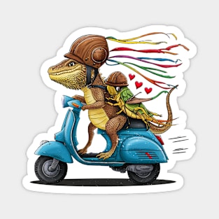 Beardie Cricket Ride Magnet