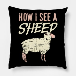 How I See A Sheep Pillow