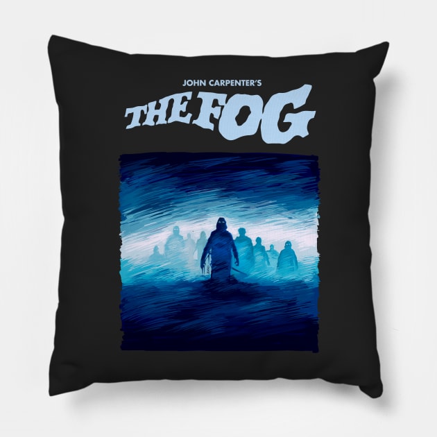 The Fog Illustration by Burro Pillow by burrotees