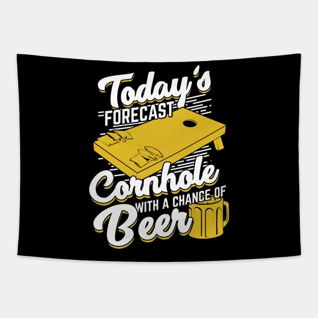 Funny Cornhole Player Gift Tapestry by Dolde08