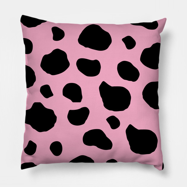 Pink cow print pillow on sale