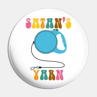 Satan’s Yarn Funny Veterinary Pin