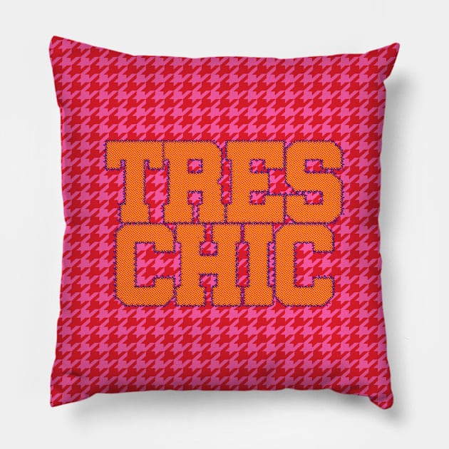 TRES CHIC Pillow by KOOKOO ART