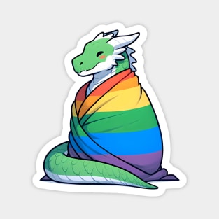 Comfy Womfy Scalie Pride Dragon LGBTQ Rainbow Magnet