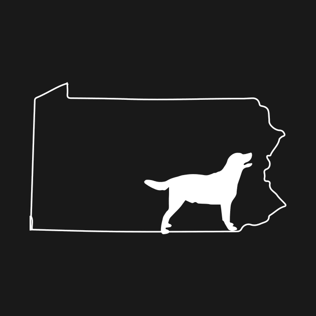 Labrador Retriever Pennsylvania Dog T-Shirt by karolynmarie