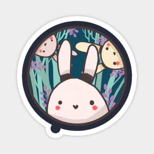 Three cute bunnies Magnet