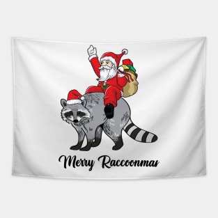 Merry Raccoonmas Tapestry