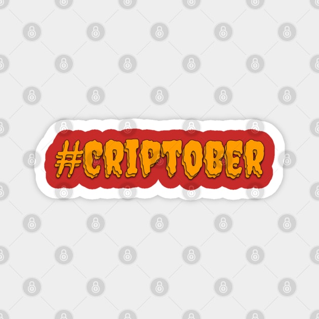 #Criptober (Orange) Magnet by RollingMort91