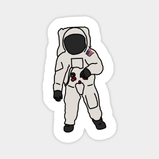 Buzz Aldrin Illustration Magnet