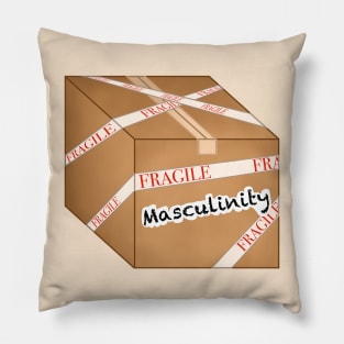 fragile masculinity in a box Pillow