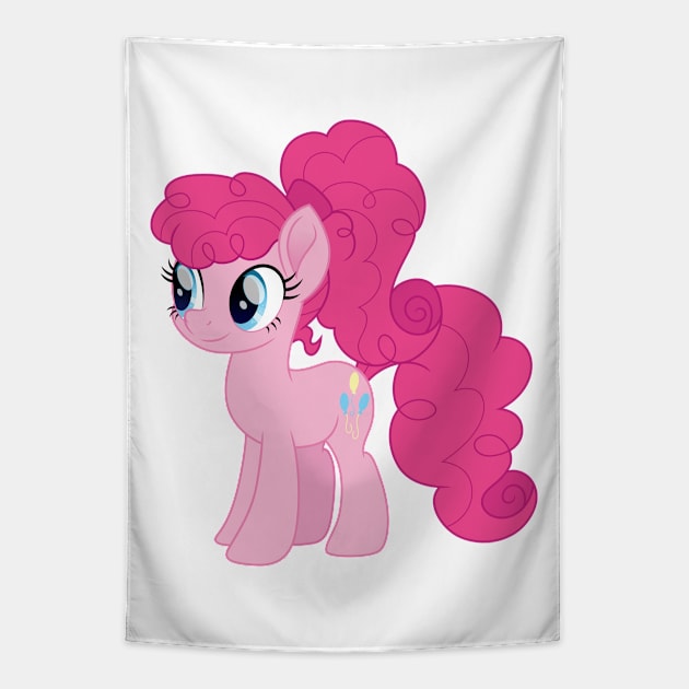 Pinkie Pie with a ponytail Tapestry by CloudyGlow