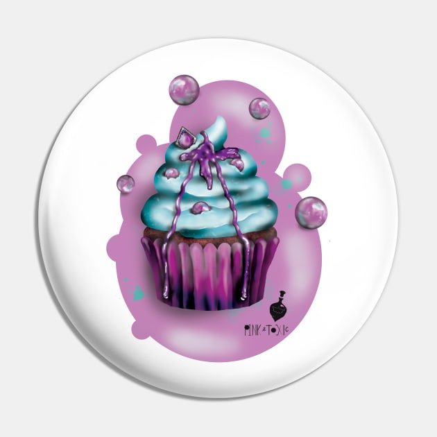 blueberry cupcake Pink&Toxic Pin by basiaradkowska