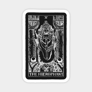 The Hierophant Tarot in white Magnet