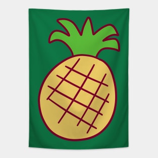 Cartoon Pineapple Tapestry