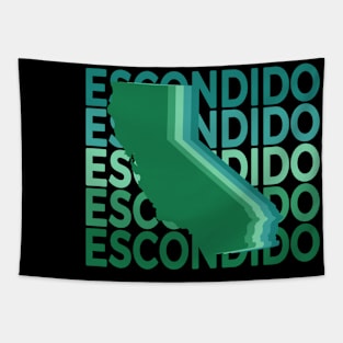 Escondido California Green Repeat Tapestry