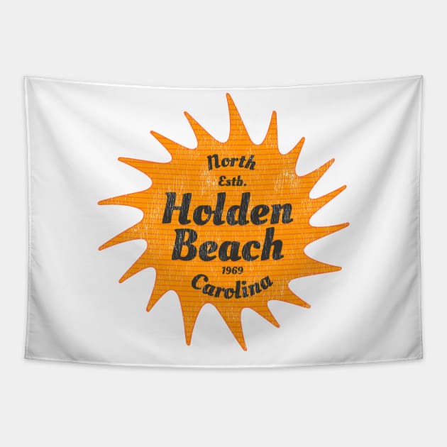 Holden Beach, NC, NC Summertime Vacationing Watchful Sun Tapestry by Contentarama