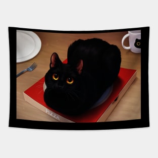 black cat Tapestry