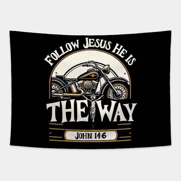 follow jesus he is the way john 14:6 Tapestry by wfmacawrub