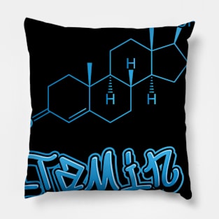 Vitamin T (Blue print) Pillow