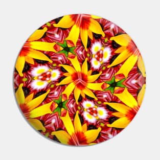 Happy Sun Flower Pattern Pin